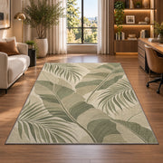 Tropical Leaf Area Rug, Sage Green Botanical Pattern Rug, Calm Nature Inspired Room Decor - Image 7