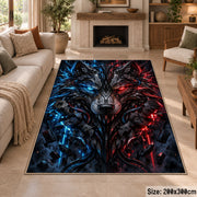 Blue Dragon Fantasy Area Rug shown in room setting, view 8