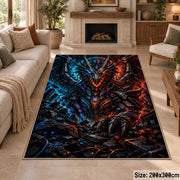 Electric Fantasy Dragon Area Rug shown in room setting, view 8