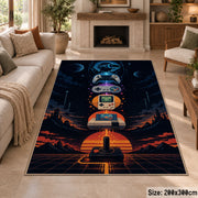 Handheld Game Sunset Area Rug shown in room setting, view 8
