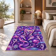 Sparkly Leotard Rug in a bedroom with an arched window