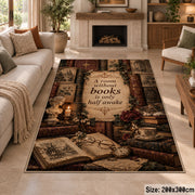 Cozy Book and Tea Area Rug shown in room setting, view 8