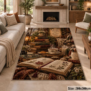 Cozy Vintage Reading Table Area Rug shown in room setting, view 8