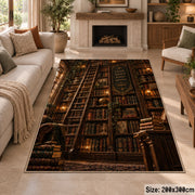 Floor-to-Ceiling Bookshelves Area Rug shown in room setting, view 8