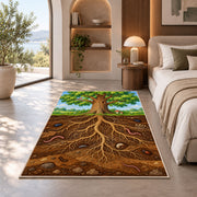 Woodland Tree Roots Rug, Forest Nature Area Carpet for Kids Room and Cozy Living Room Decor - image 8