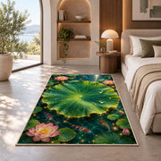Lotus Leaf Pond Garden Rug, room view 8
