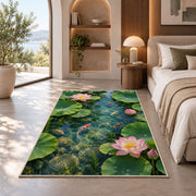 Pink Lotus Pond Rug, room view 8
