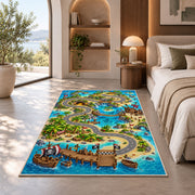 Water Park Map Rug, room view 8