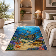 Underwater Shipwreck Rug, Printed Area Carpet for Kids Bedroom and Cozy Living Room Decor - image 8