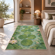 Green Lily Pad Path Rug, Printed Area Carpet for Kids Bedroom and Cozy Living Room Decor - image 8