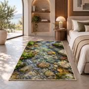 Pebble Stream Bed Rug, Printed Area Carpet for Kids Bedroom and Cozy Living Room Decor - image 8