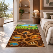 Woodland Burrow Rooms Rug, Printed Area Carpet for Kids Bedroom and Cozy Living Room Decor - image 8