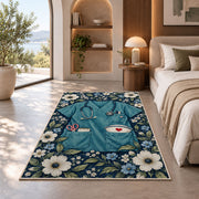 Nurse Scrubs Rug in a bedroom with an arched window