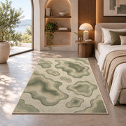 Organic Pebble Area Rug, Sage Green Abstract Stone Pattern Rug, Calm Modern Room Decor - Image 8