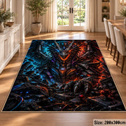 Electric Fantasy Dragon Area Rug shown in room setting, view 9