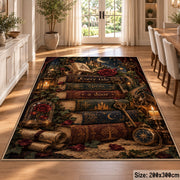 Antique Storybook Stack Area Rug shown in room setting, view 9