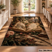 Floral Storybook Garden Area Rug shown in room setting, view 9