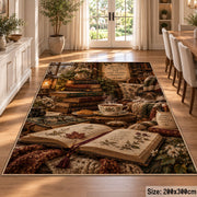 Cozy Vintage Reading Table Area Rug shown in room setting, view 9