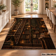 Floor-to-Ceiling Bookshelves Area Rug shown in room setting, view 9