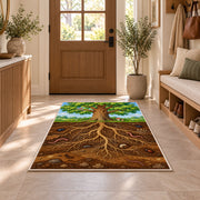 Woodland Tree Roots Rug, Forest Nature Area Carpet for Kids Room and Cozy Living Room Decor - image 9