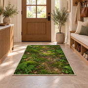 Mossy Forest Floor Rug, Green Woodland Nature Area Carpet for Bedroom and Cozy Reading Nook Decor - image 9