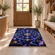 Purple Cosmic Star Chart Rug, Galaxy Orbit Area Carpet for Bedroom and Imaginative Room Decor - image 9