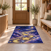 Golden Moonlit Star Trail Rug, room view 9