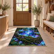 Glowing Blue Forest Stream Rug, room view 9