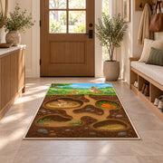 Underground Animal Burrows Rug, room view 9