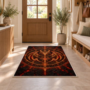 Fiery Celestial Emblem Rug, room view 9