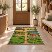 Farm Field Paths Rug, Printed Area Carpet for Kids Bedroom and Cozy Living Room Decor - image 9