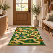 Winding Woodland Trail Rug, Printed Area Carpet for Kids Bedroom and Cozy Living Room Decor - image 9