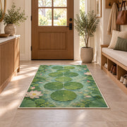 Green Lily Pad Path Rug, Printed Area Carpet for Kids Bedroom and Cozy Living Room Decor - image 9