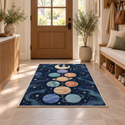 Pastel Planet Path Rug, Printed Area Carpet for Kids Bedroom and Cozy Living Room Decor - image 9