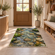 Pebble Stream Bed Rug, Printed Area Carpet for Kids Bedroom and Cozy Living Room Decor - image 9