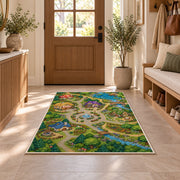 Garden Adventure Map Rug, Printed Area Carpet for Kids Bedroom and Cozy Living Room Decor - image 9