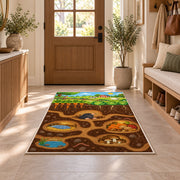 Woodland Burrow Rooms Rug, Printed Area Carpet for Kids Bedroom and Cozy Living Room Decor - image 9