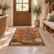 Grand Canyon South Rim map rug in a sunny entryway
