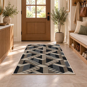 Impossible Staircase Area Rug, Gray Beige Geometric Illusion Rug, Modern Statement Decor - Image 9
