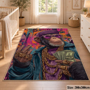 Cosmic Explorer Collage area rug displayed in a nursery