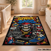 Street Art Boom Box area rug displayed in a nursery
