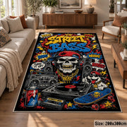 Street Art Boom Box area rug displayed in a lounge