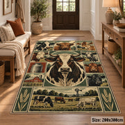 Cow Farm Patchwork area rug, view 2