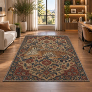 Persian Style Tiger tiger rug in a home office beside a desk