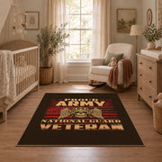 patriotic American biker skull vintage motorcycle area rug, styled product view 3