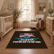 dark patriotic eagle flag freedom vintage area rug, styled product view 3