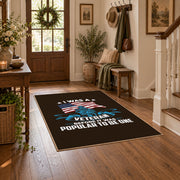 dark patriotic eagle flag freedom vintage area rug, styled product view 5