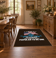 dark patriotic eagle flag freedom vintage area rug, styled product view 6