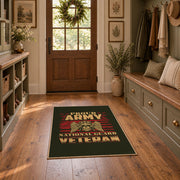 dark bold motorcycle skull vintage biker area rug, styled product view 7