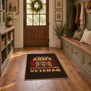 patriotic American biker skull vintage motorcycle area rug, styled product view 8